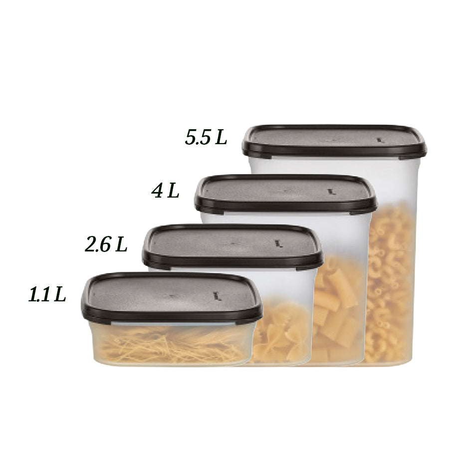 tupperware modular mates square 3 vorratsdose tiefschwarz