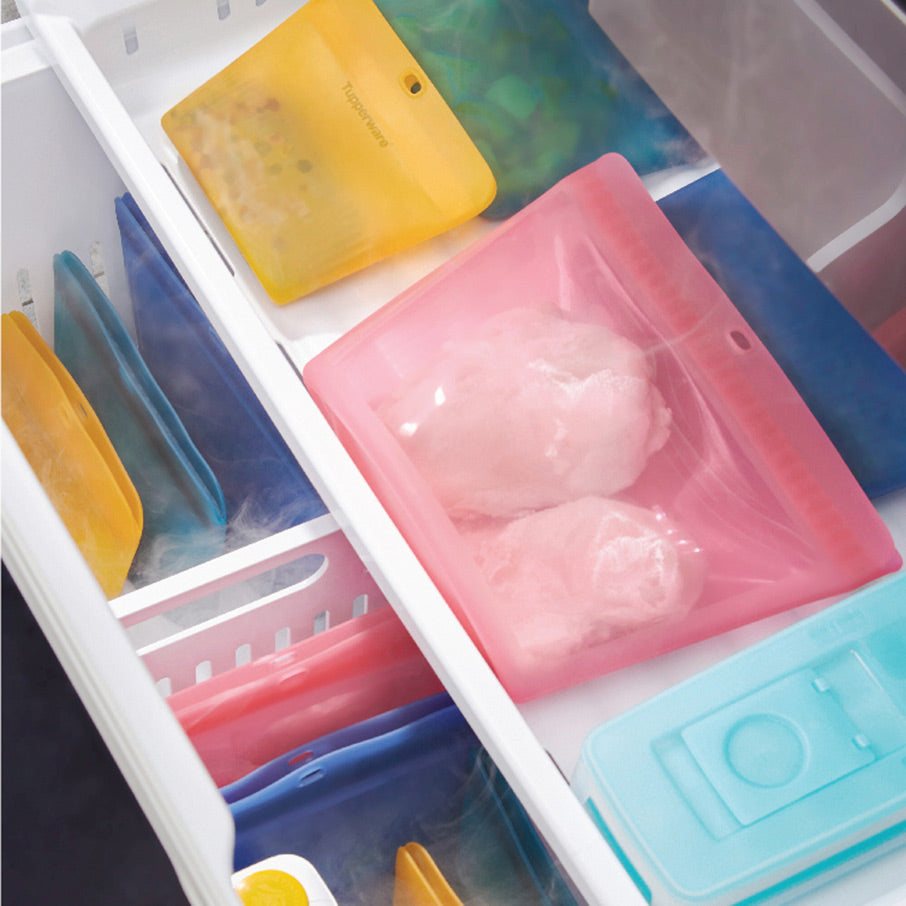ultimativer silikon-standbeutel klein gelb