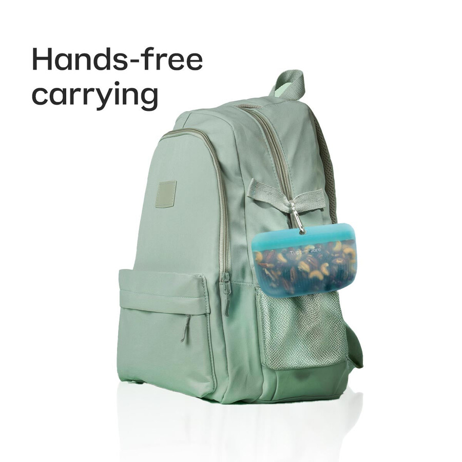 ultimative schlanke silikontasche mittelgroß transparentes aquamarin