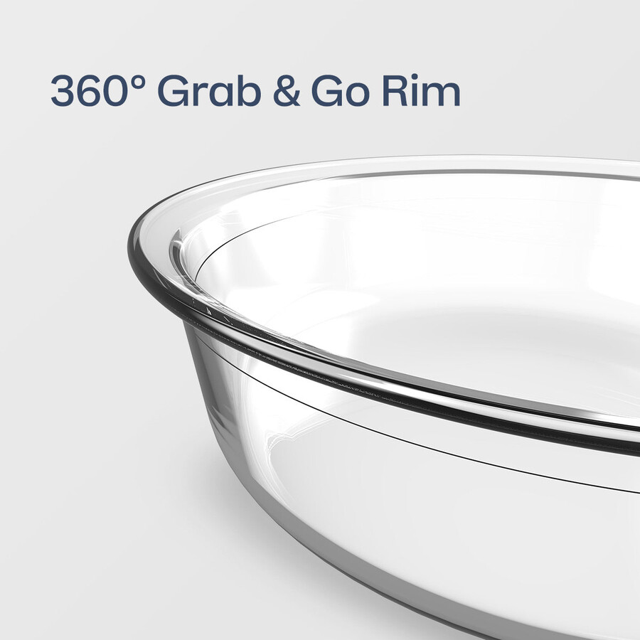 tupperware voila rechteckige xl-backform aus glas luftdichte auflaufform
