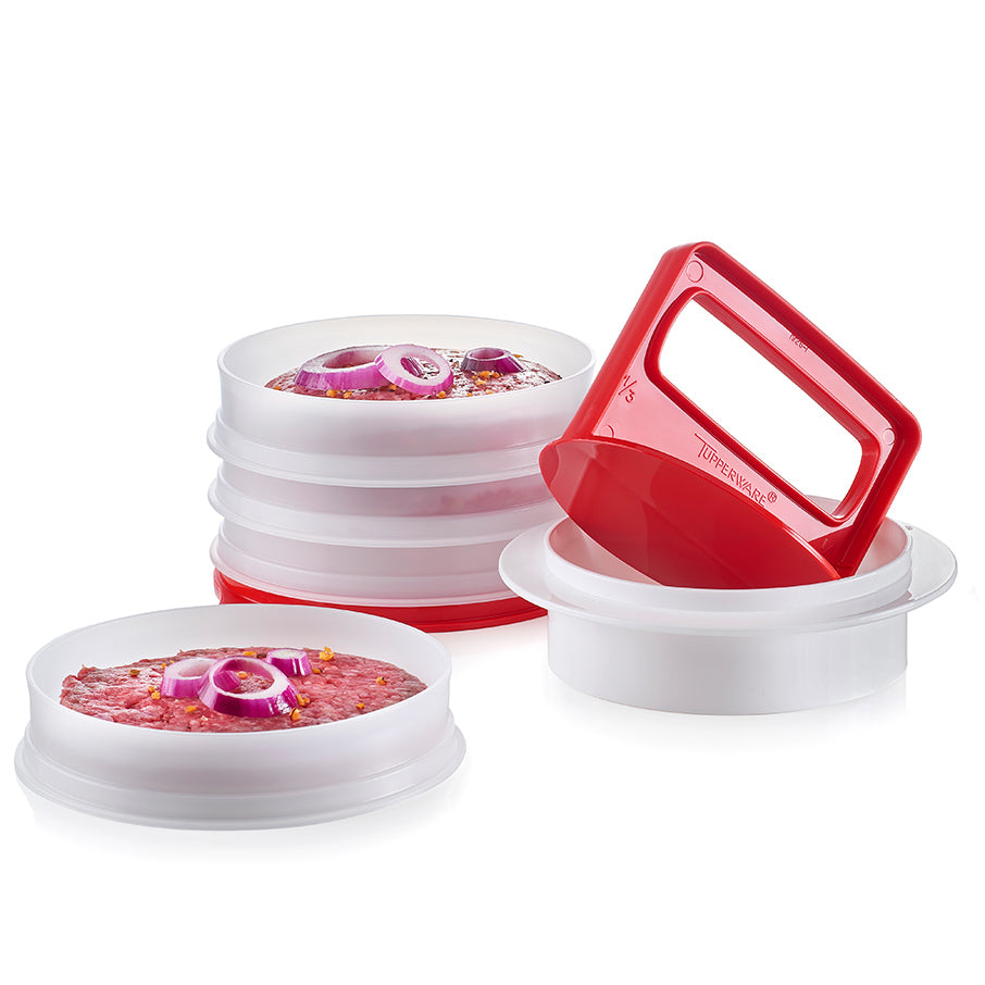tupperware hamburgerpresse aufbewahrungsset große frikadellenform aufbewahrung chili