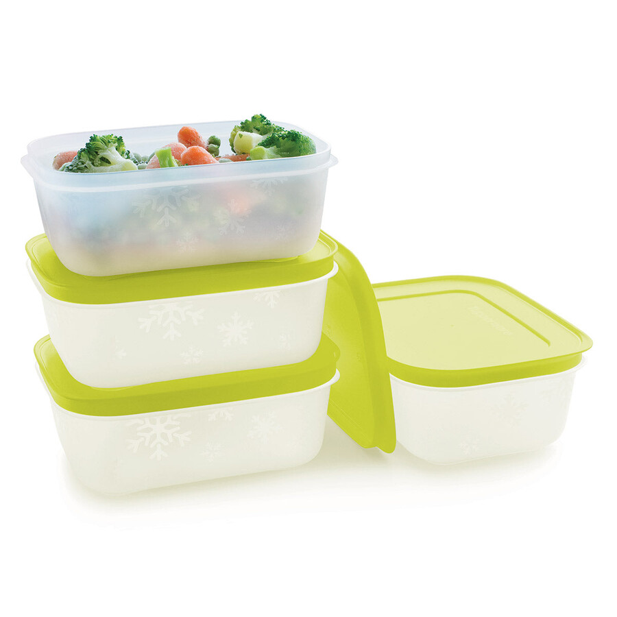 tupperware freezer mates plus kleine flache behälter 4-teiliges behälterset