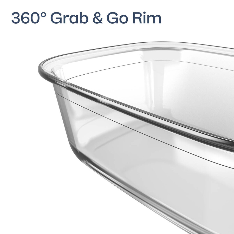 tupperware voila glas-backformen-set 3-teilig quadratisch rund xl rechteckig
