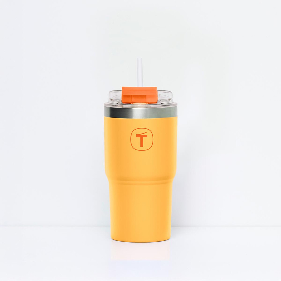 tupperware big t becher 630 ml sunset-orange