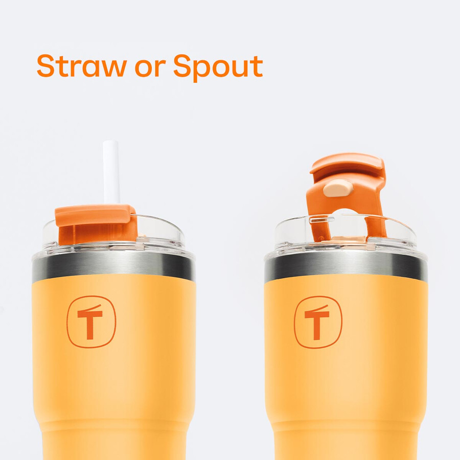 tupperware big t becher 630 ml sunset-orange
