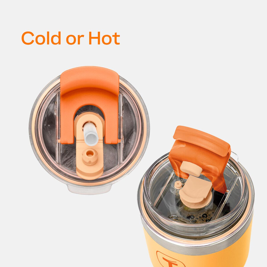 tupperware big t becher 630 ml sunset-orange