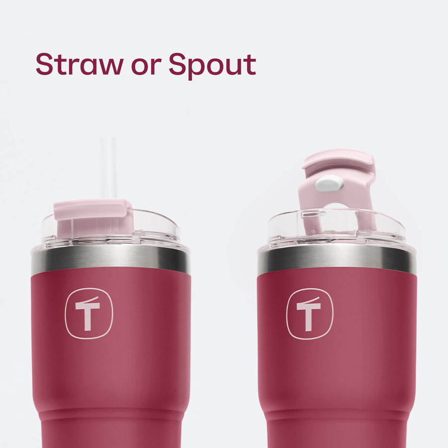 tupperware big t becher 630 ml pflaumenfarben